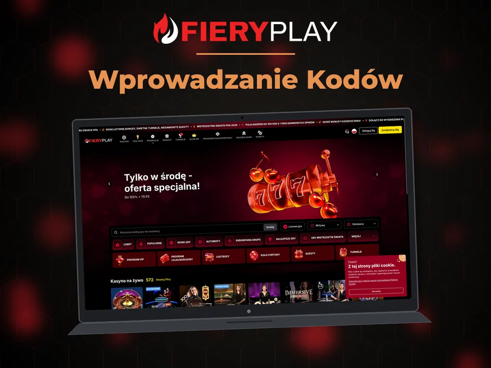 fieryplay - Wprowadzanie Kodów
