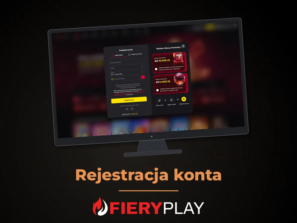 fieryplay - Rejestracja konta