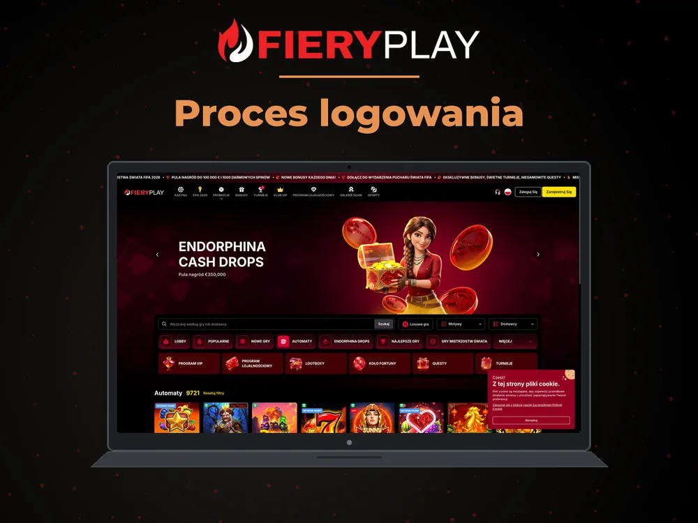 fieryplay - Proces logowania